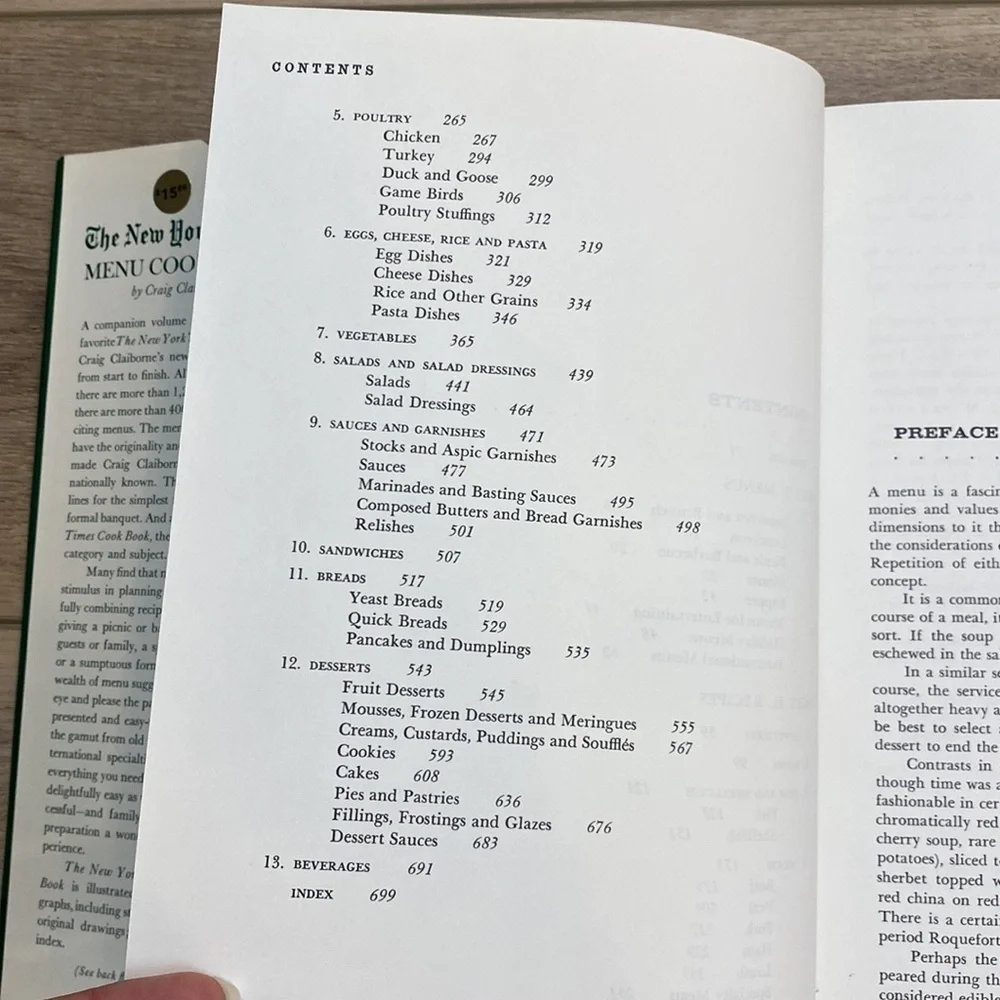 Vintage 66’ The‎ New York Times Menu Cookbook